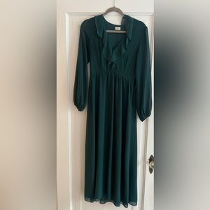 Wilfred size small dress forest green